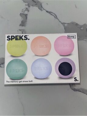 SPEKS Gump Memory Gel Stress Ball 6 Pack Multicolor Squishy Fidget Toy NEW Viral